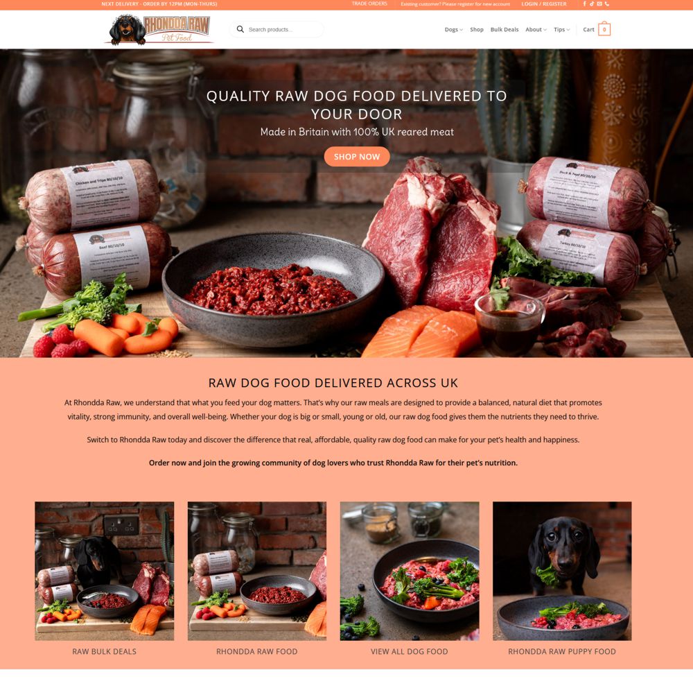 dog food website