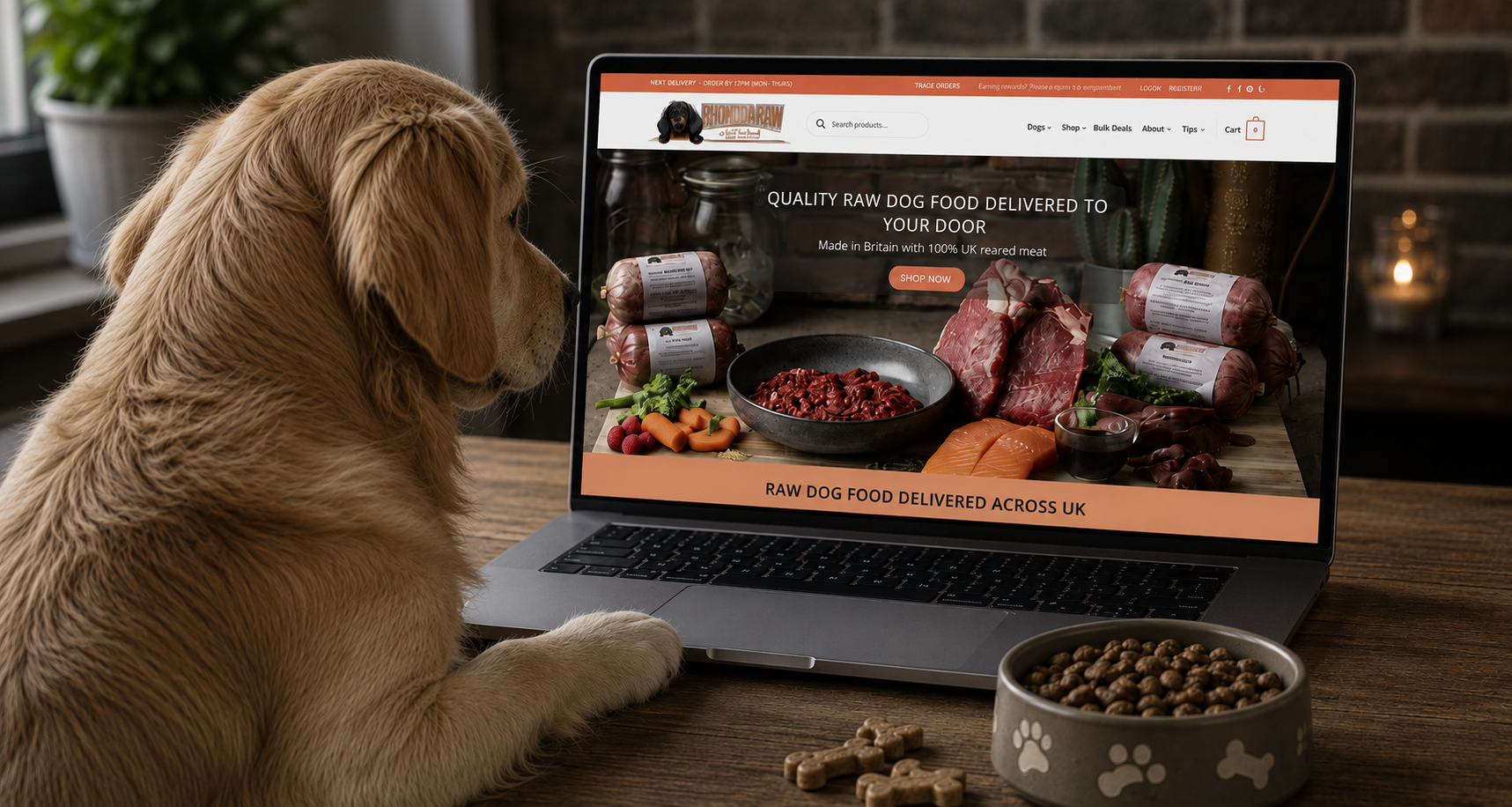 ecommerce website for pet food brand